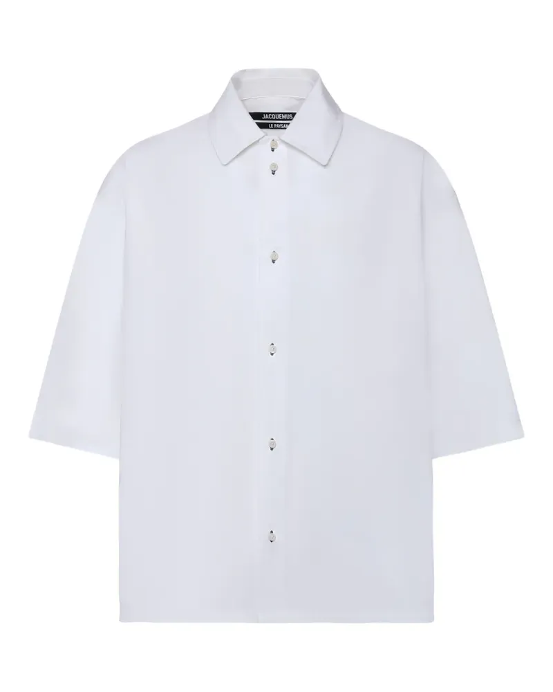 Jacquemus The Triangle button-up shirt - Weiß Weiß