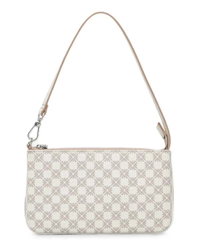 Emporio Armani Schultertasche mit Monogramm-Print - Nude Nude