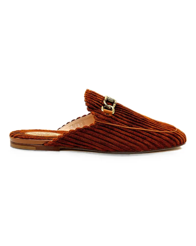 TOD'S cotton flat mules - Braun Braun