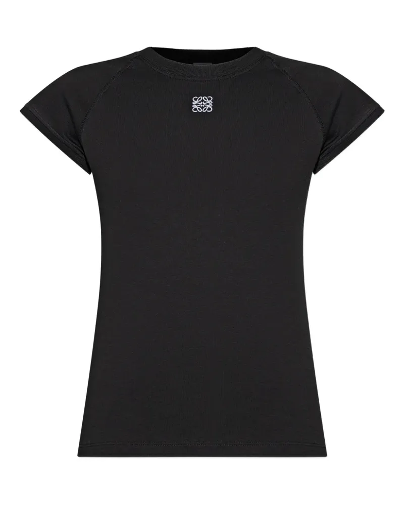 Loewe Sweatshirt mit aufgesticktem Anagram - Schwarz Schwarz