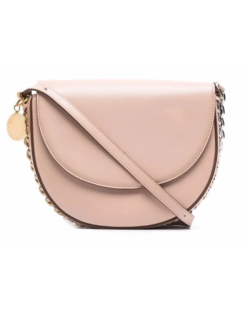 Stella McCartney Schultertasche mit Zierkette Rosa