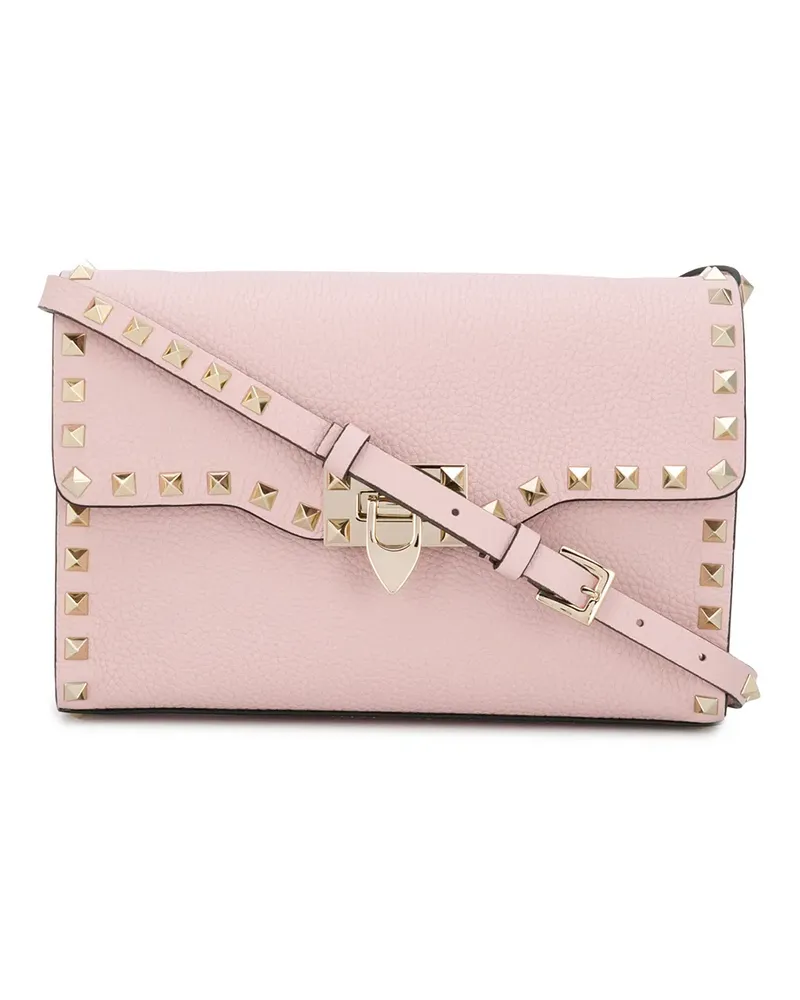 Valentino Garavani Kleine 'Rockstud' Umhängetasche - Rosa Rosa