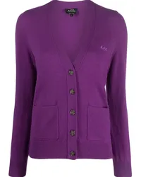 A.P.C. Louisa Cardigan Violett