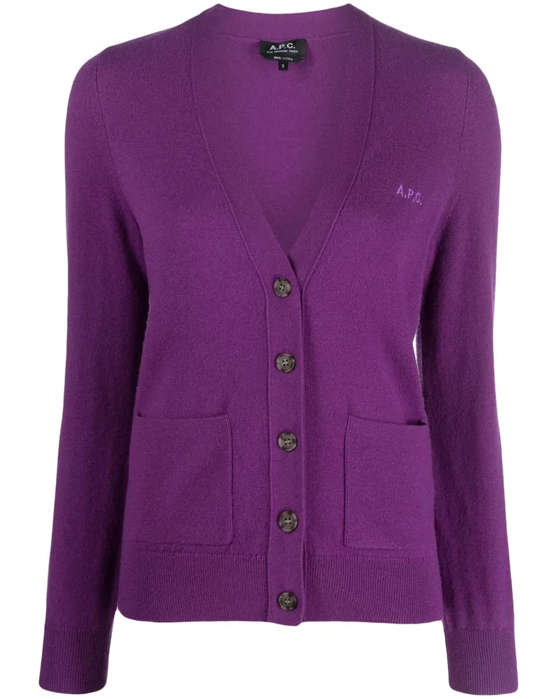 A.P.C. Louisa Cardigan - Violett Violett