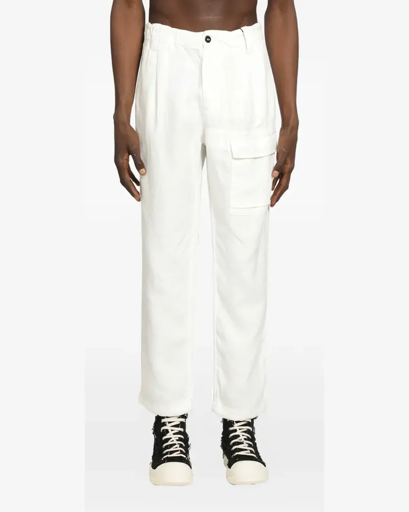 C.P. Company canvas cargo pants - Weiß Weiß