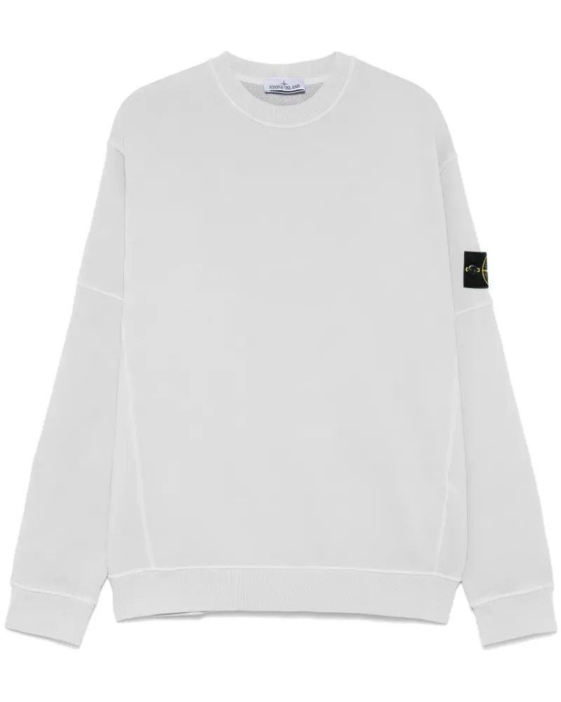 Stone Island Sweatshirt mit Kompass-Patch Grau