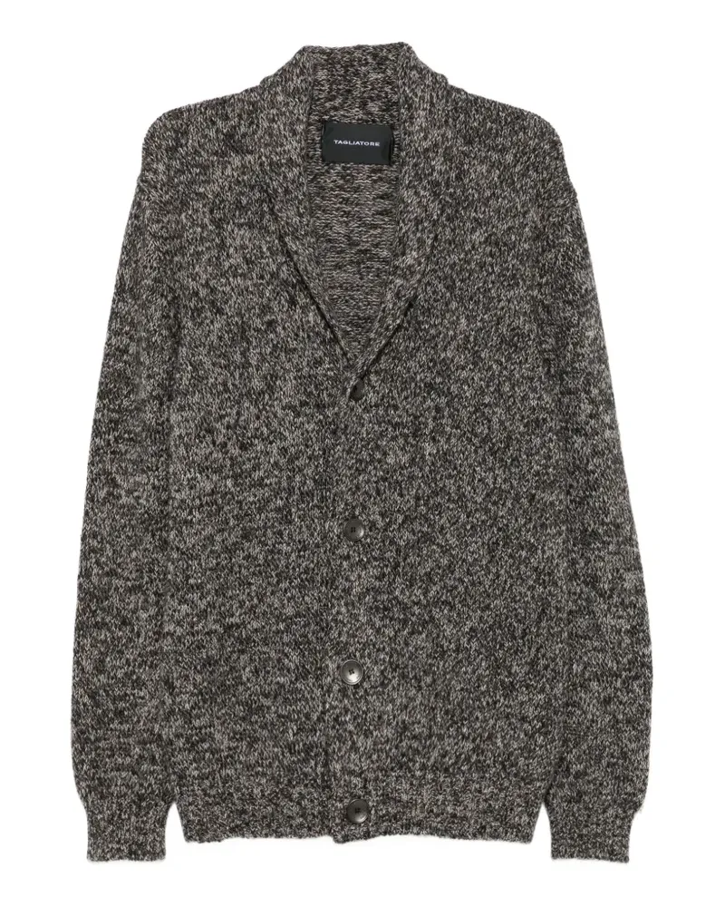 Tagliatore Romme Cardigan mit Schalkragen - Grau Grau