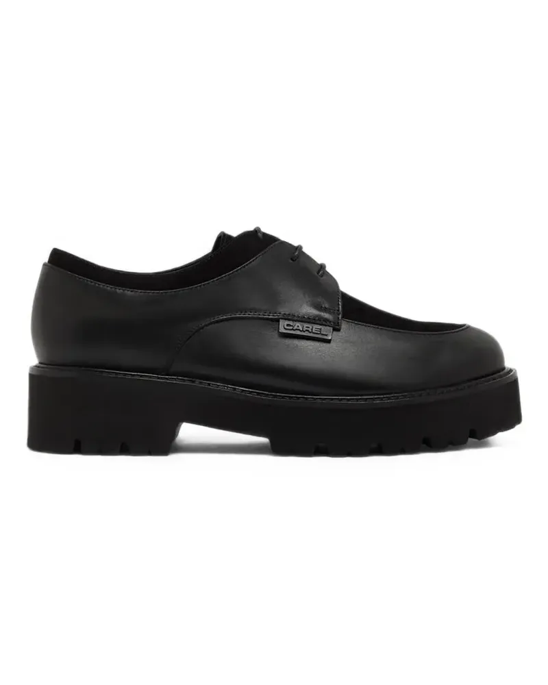 Carel Azur Derby-Schuhe mit Wildledereinsatz - Schwarz Schwarz