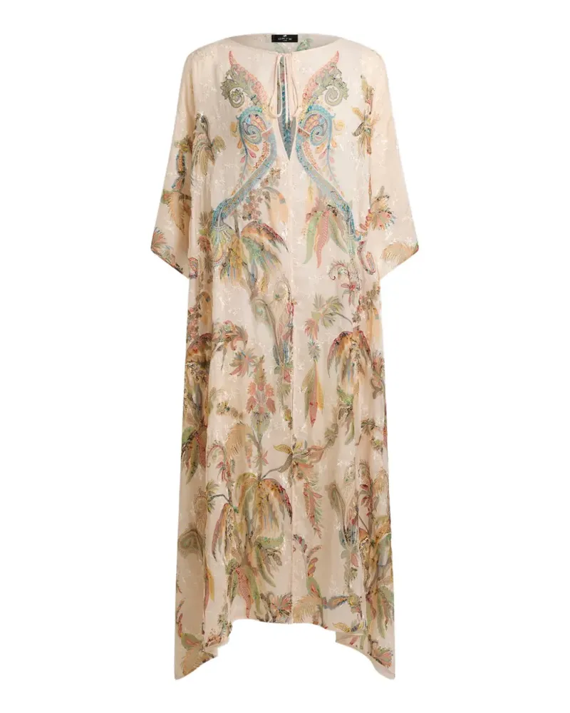 Etro Kaftan mit Stickerei und Paisleymuster - Nude Nude