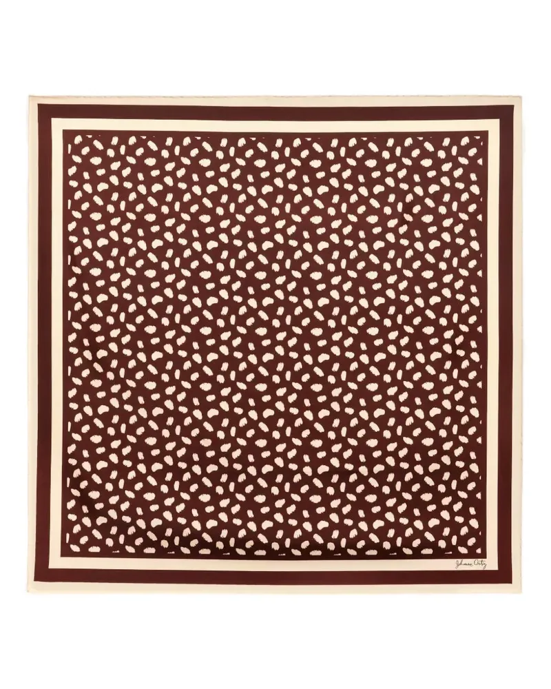 Johanna Ortiz Feline Spirit leopard-print scarf - Braun Braun