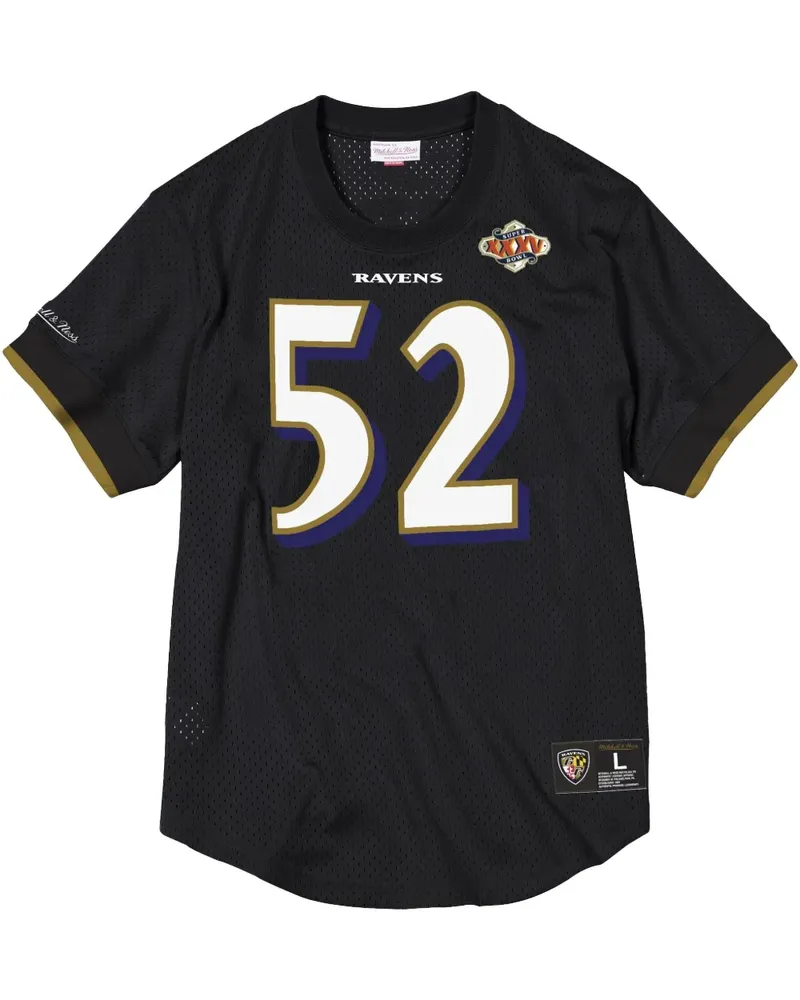 Mitchell & Ness 2000 Ray Lewis Baltimore Ravens "Black" Trikot - Schwarz Schwarz