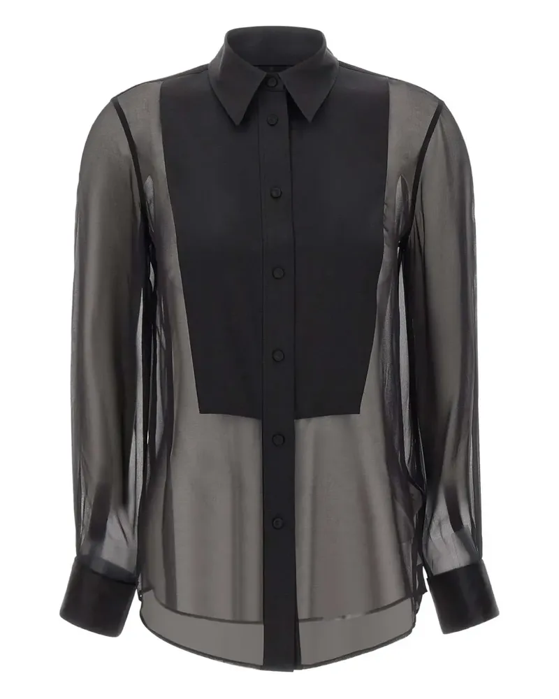 Filippa K Hemd mit Knöpfen - Schwarz Schwarz