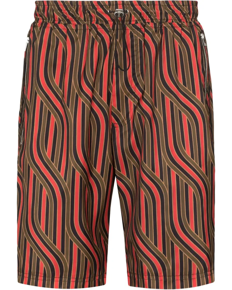 AHLUWALIA Bermudas mit Print - Grün Grün