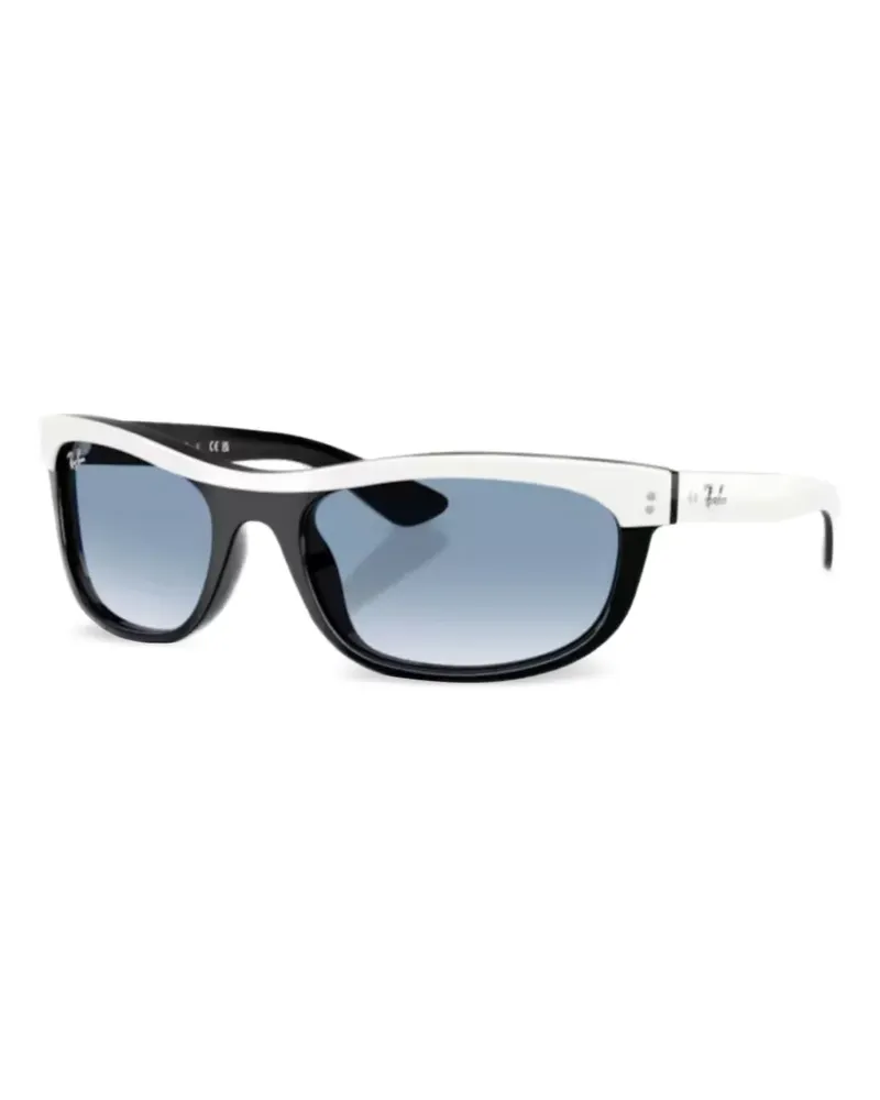 Ray Ban Geometrische Sonnenbrille - Schwarz Schwarz