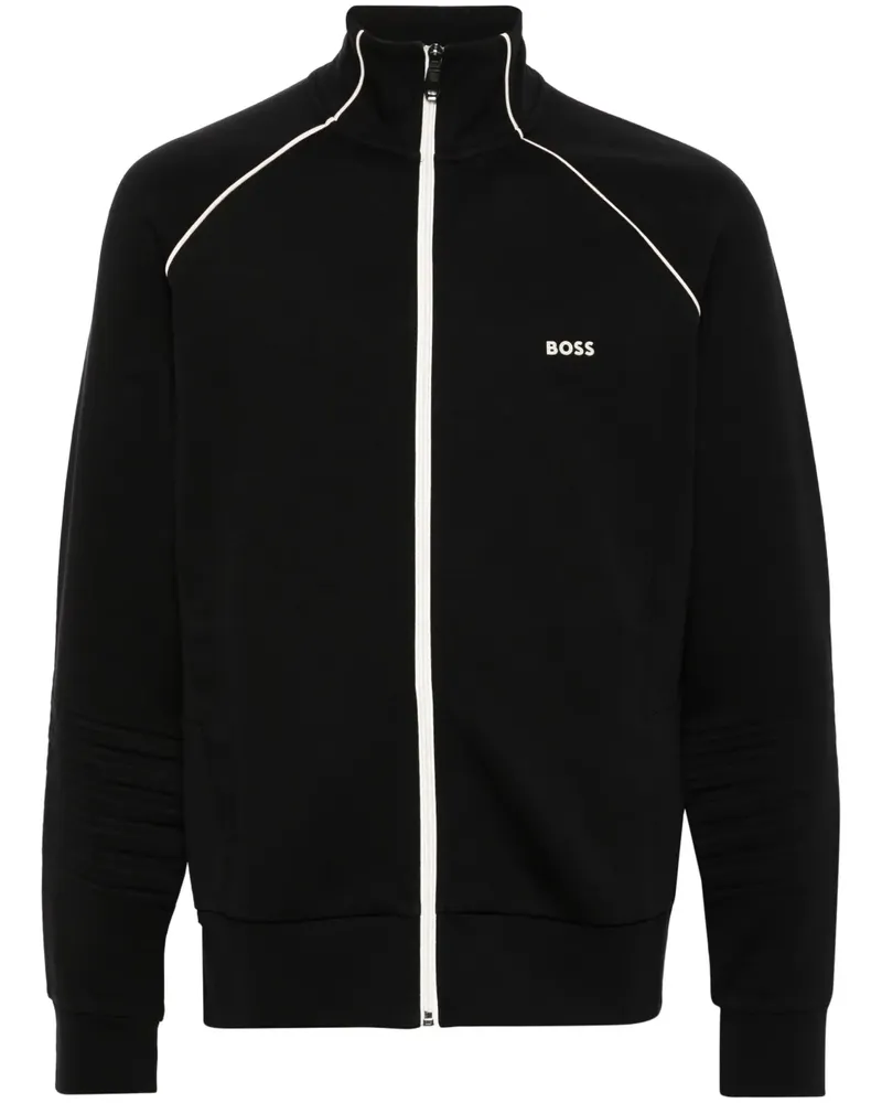 HUGO BOSS Sportjacke mit Paspelierung - Schwarz Schwarz