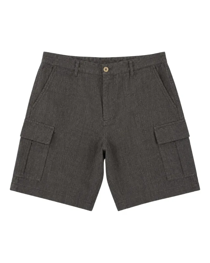 Seventy linen cargo shorts - Grau Grau