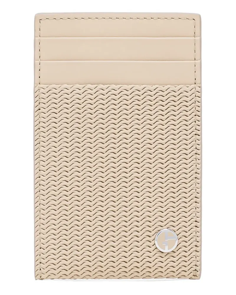 Giorgio Armani Texturiertes Kartenetui - Nude Nude