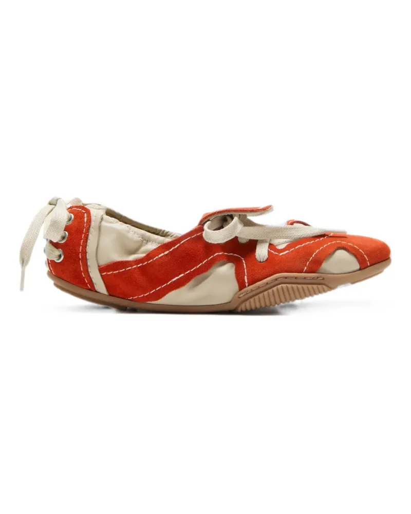 Acne Studios suede lace-up shoes - Orange Orange