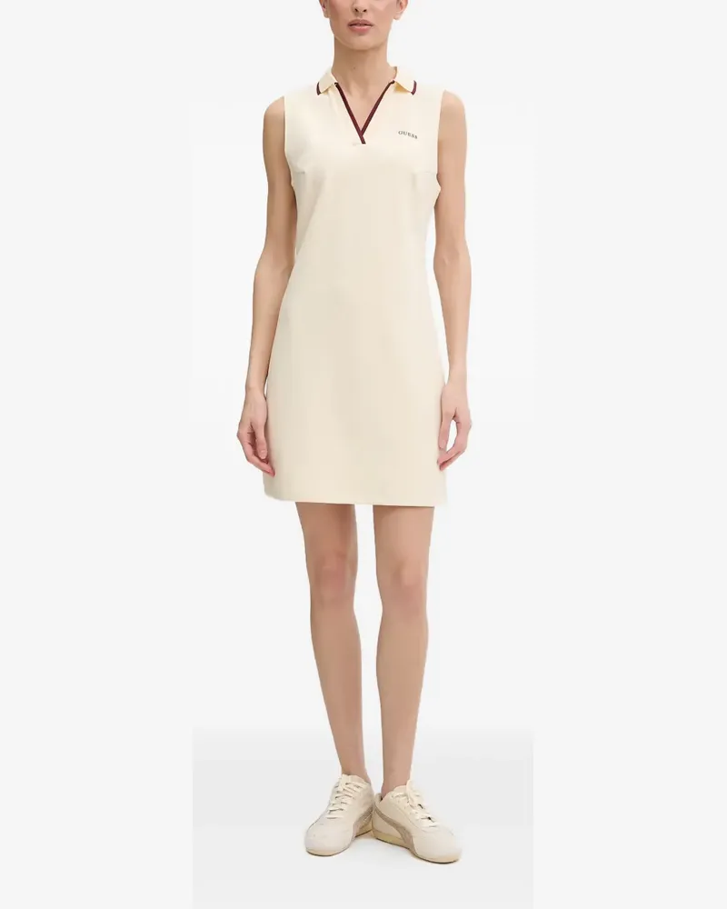 Guess contrast-trim sleeveless mini dress - Nude Nude