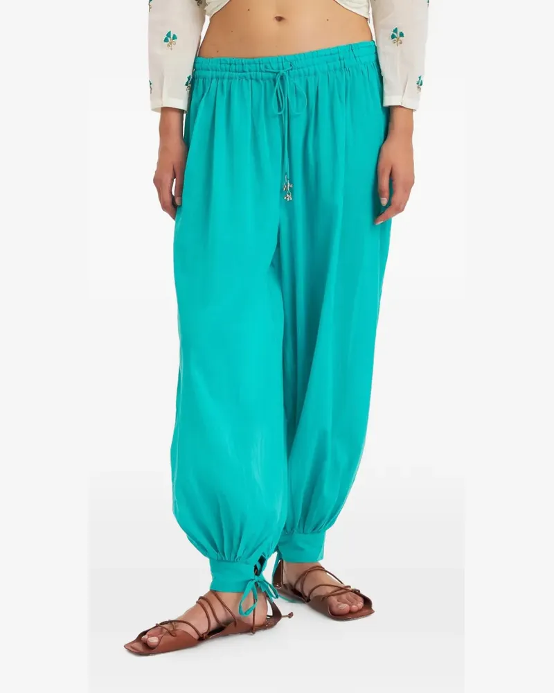 Antik Batik Fruti Sarouel cotton trousers - Blau Blau