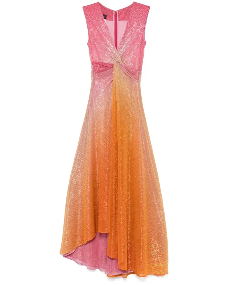 Talbot Runhof Lurex-Abendkleid mit Farbverlauf - Rosa Rosa