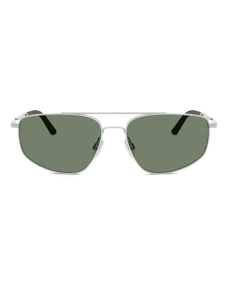 Oliver Peoples Eckige Sonnenbrille - Silber Silber
