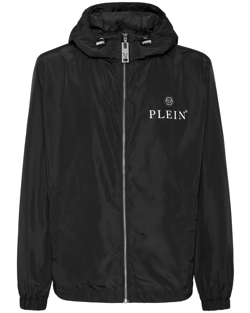Philipp Plein Hexagon Kapuzenjacke - Schwarz Schwarz