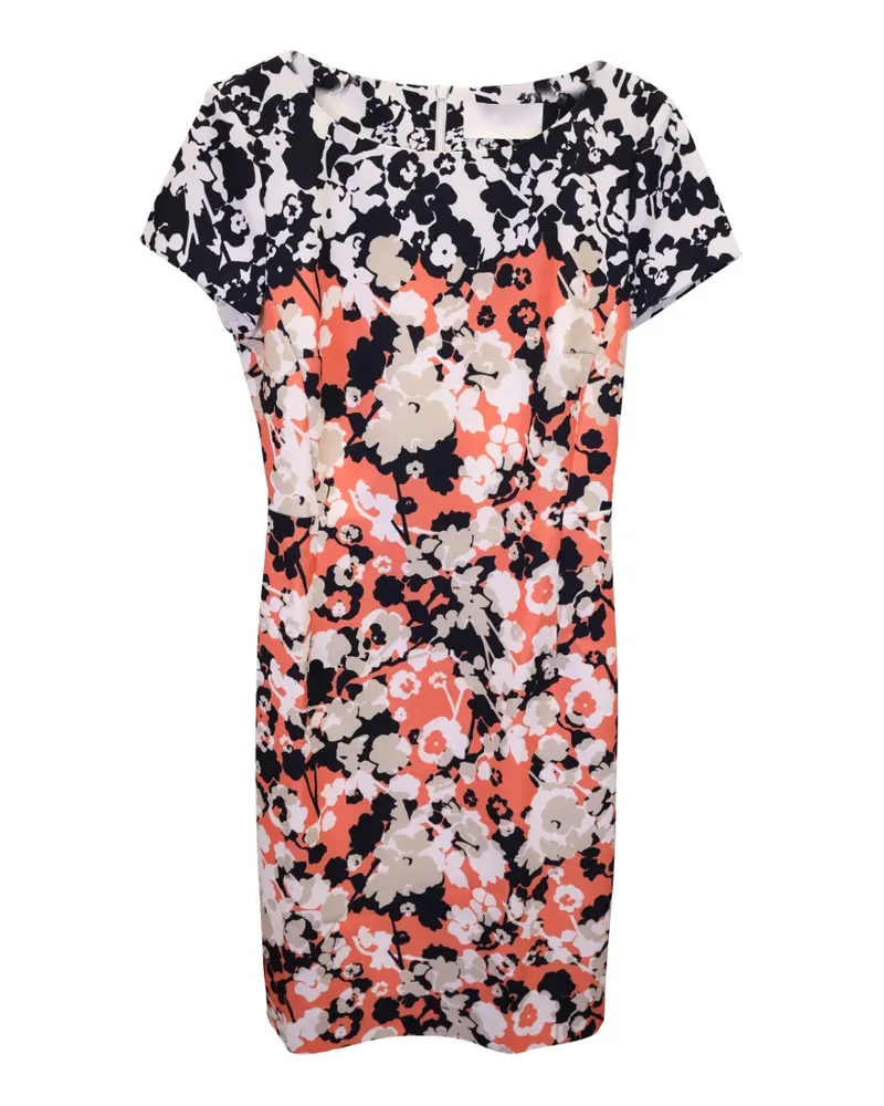 HUGO BOSS Donisa floral-print mini dress - Orange Orange
