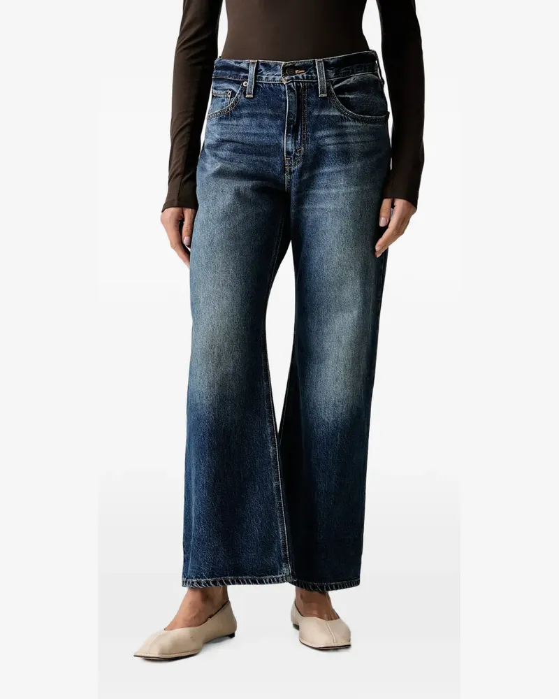 Levi's wide-leg whiskered jeans - Blau Blau