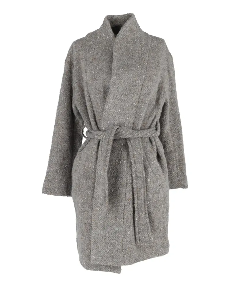 IRO belted wrap coat - Grau Grau