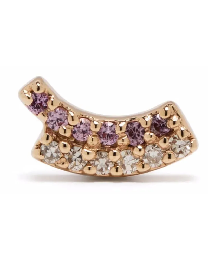 Maria Black 14kt 'Rainbow' Gelbgoldohrstecker mit Saphir und Diamanten Gold