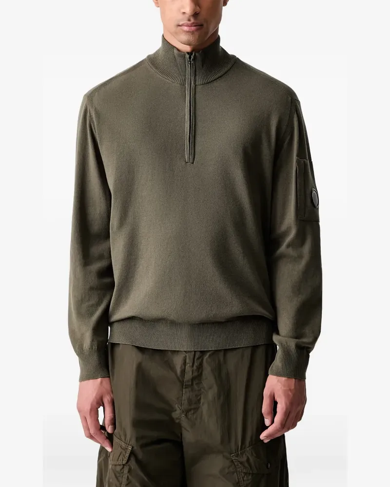C.P. Company Pullover mit Linsen-Detail - Grün Grün