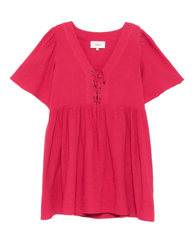 ba&sh Gardner Minikleid mit Schnürung - Rosa Rosa