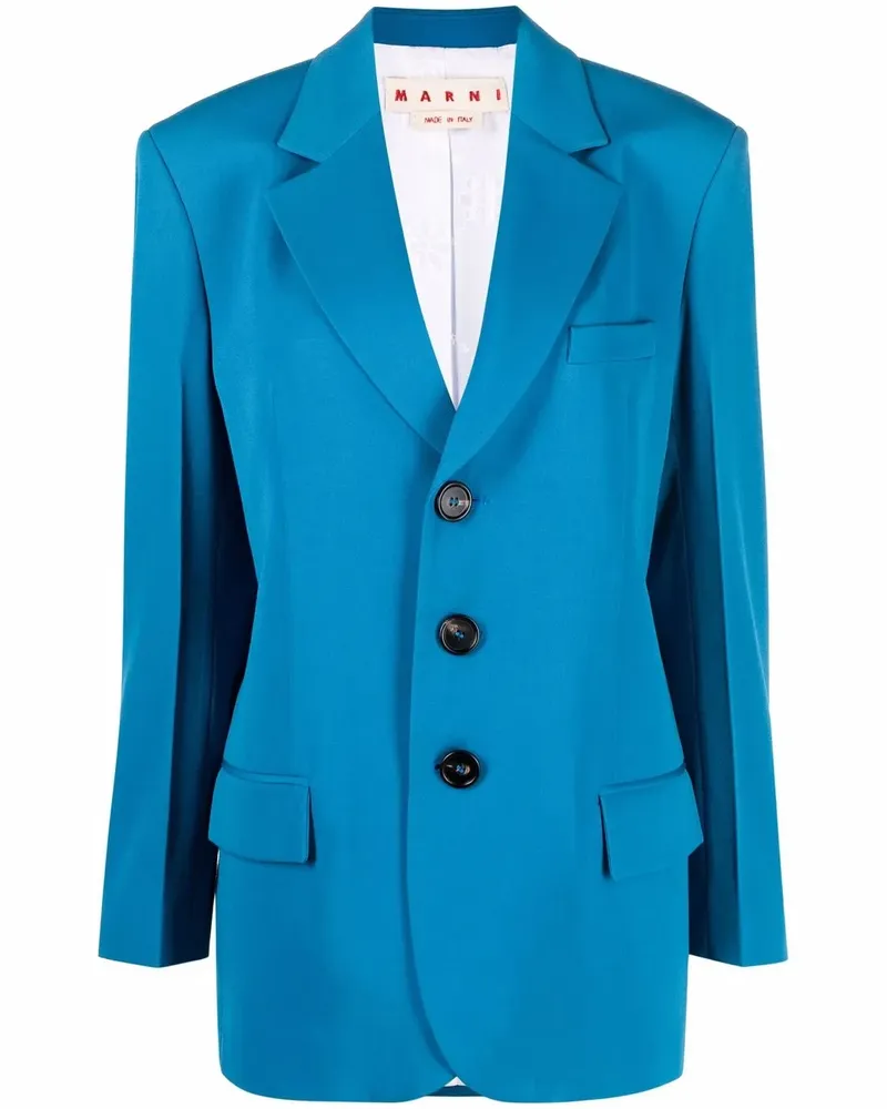 Marni Blazer mit fallendem Revers - Blau Blau