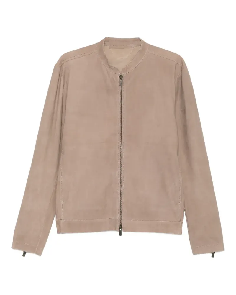 Salvatore Santoro Kragenlose Jacke mit Reißverschluss - Nude Nude