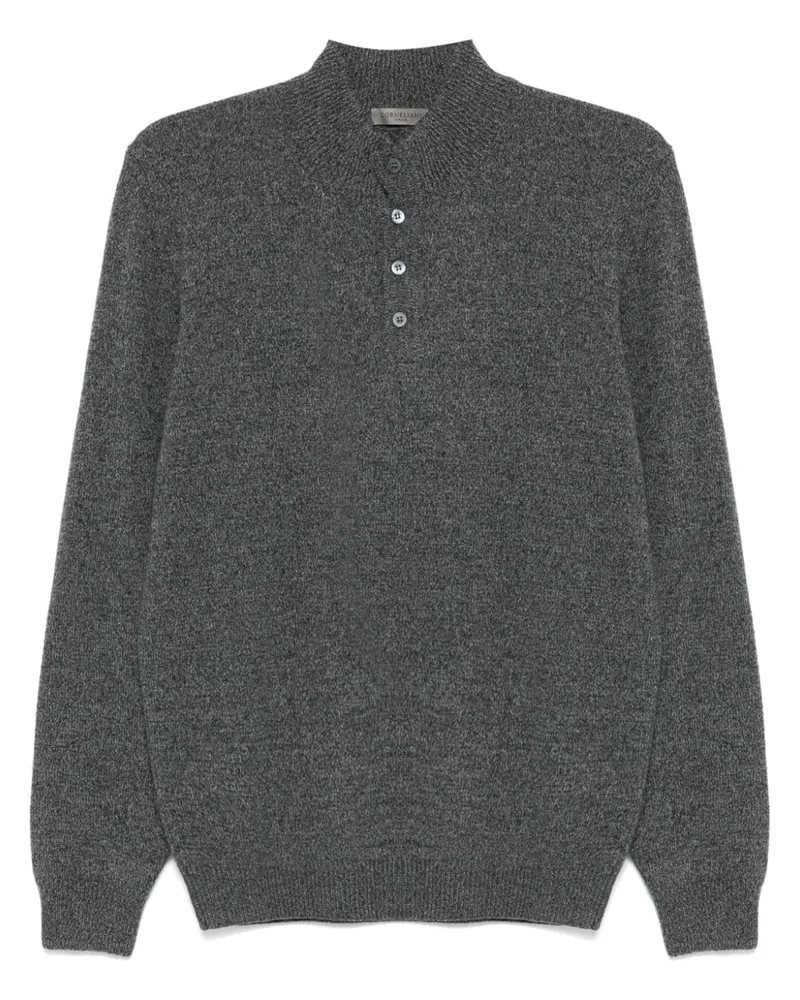 Corneliani Melierter Pullover - Grau Grau