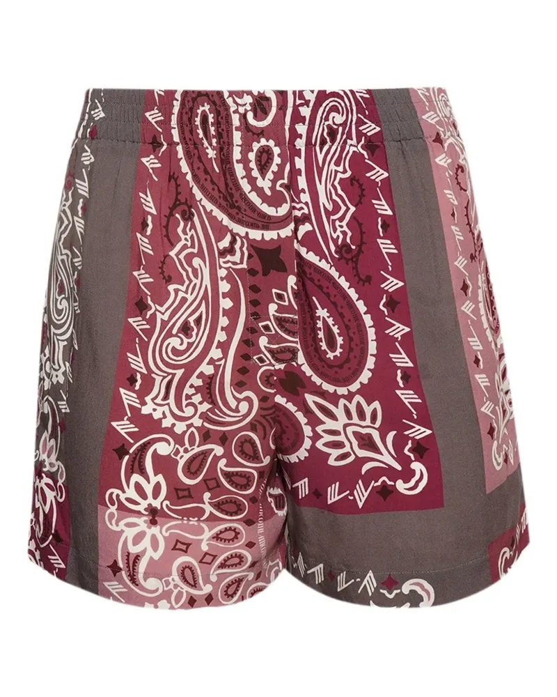 ATTICO Shorts mit Bandana-Print - Rot Rot
