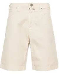 Incotex Jeans-Shorts mit Logo-Patch Nude