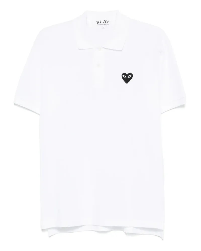 Comme des Garçons Poloshirt mit Logo-Applikation - Weiß Weiß