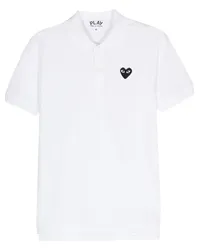 Comme des Garçons Poloshirt mit Logo-Applikation Weiß