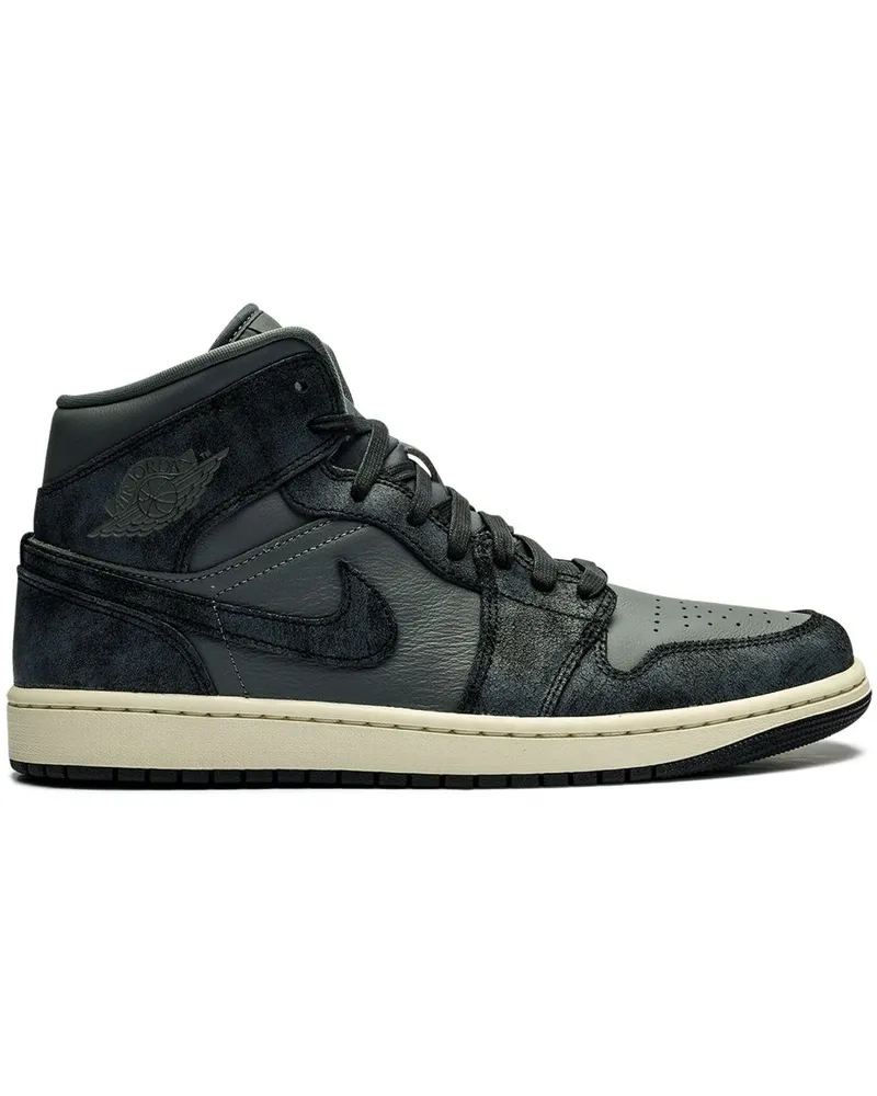 Jordan Air  1 Mid Distressed Smoke Grey Sneakers - Grau Grau