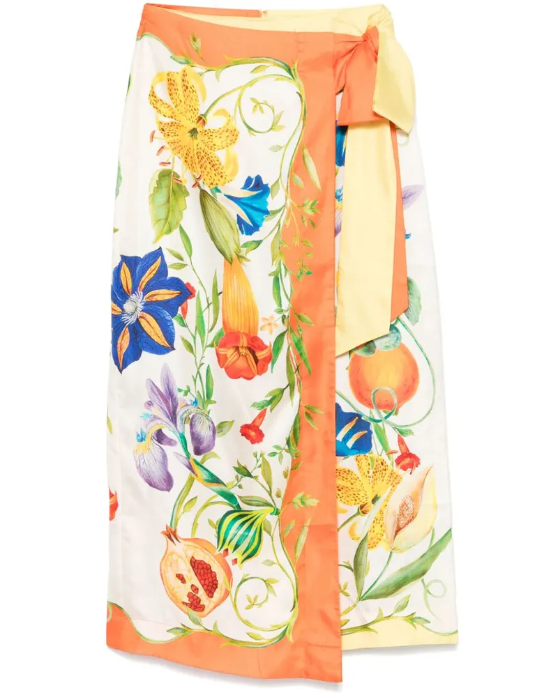 ALEMAIS Flores Midirock - Nude Nude