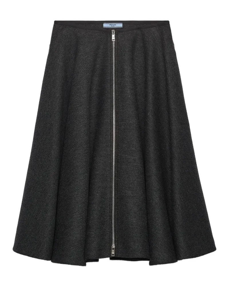 Prada Midirock aus Wolle - Grau Grau