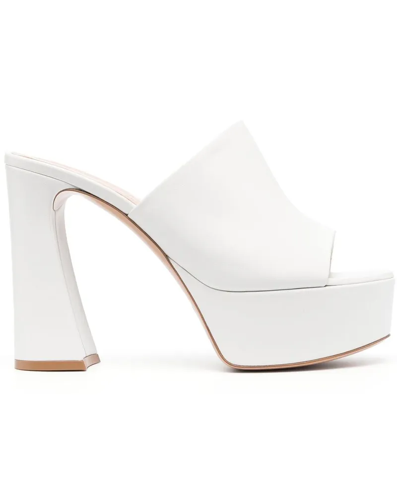 Gianvito Rossi Plateau-Mules Weiß