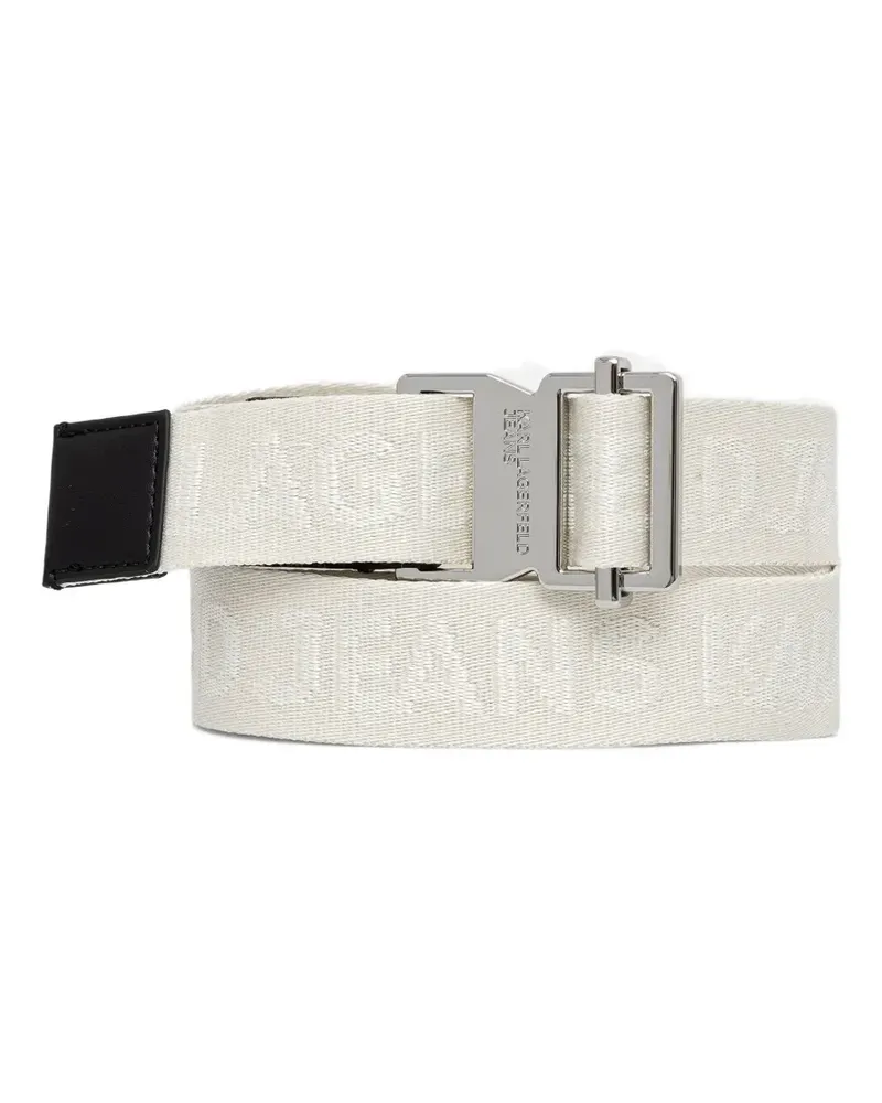 Karl Lagerfeld Jacquard-Gürtel mit Logo - Nude Nude