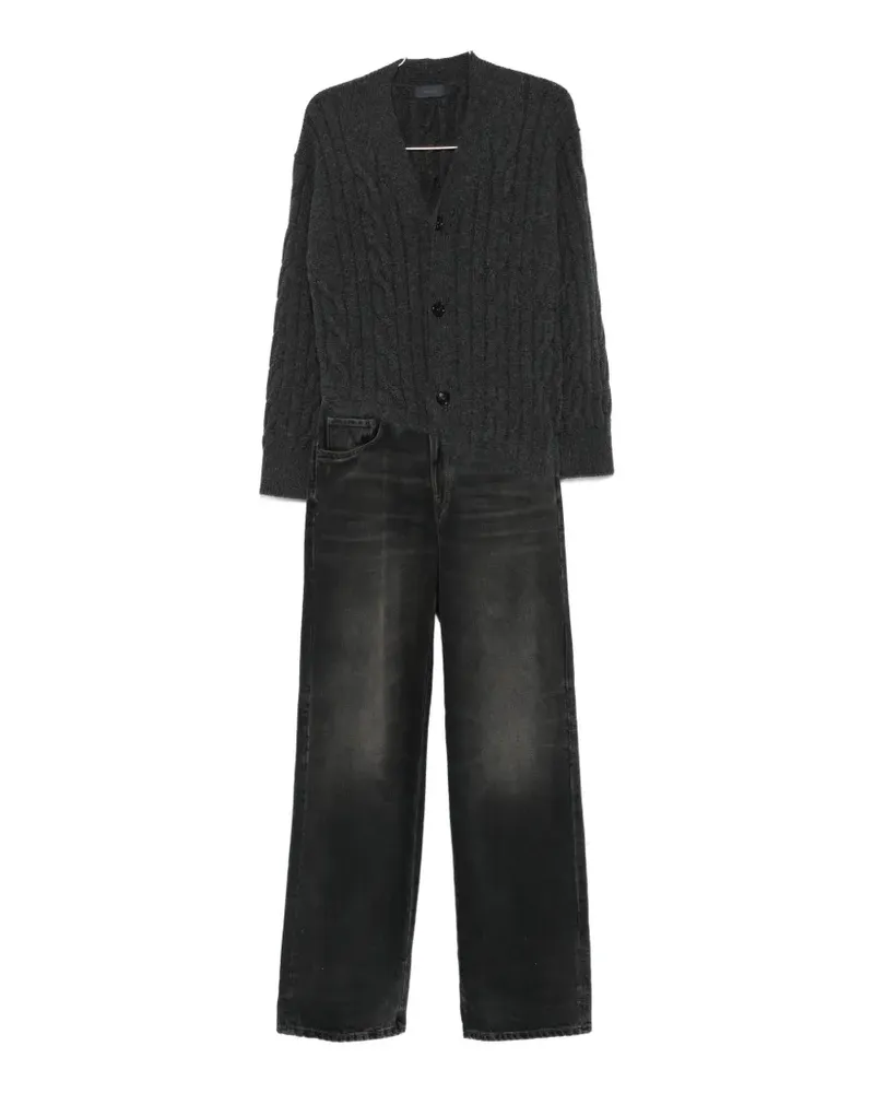Haikure Janice buttoned jumpsuit - Grau Grau