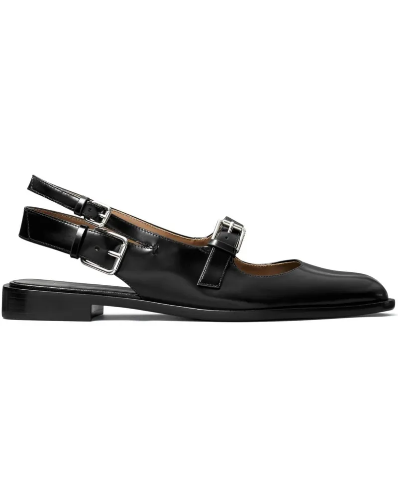 Tory Burch Ballerinas mit Schnallen - Schwarz Schwarz