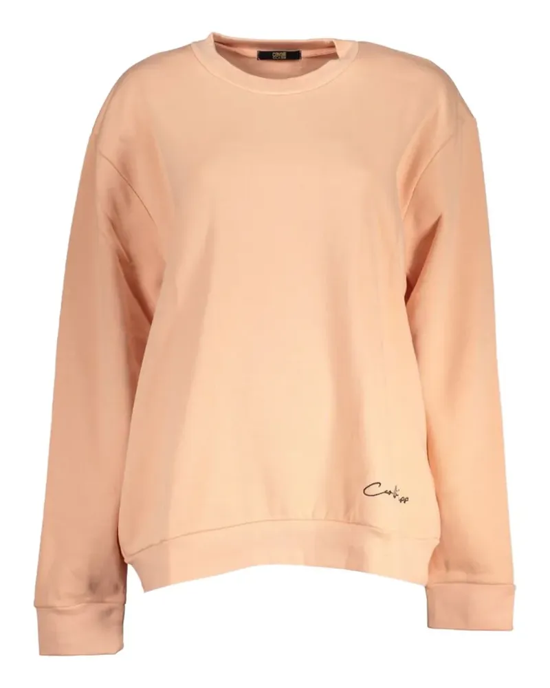Roberto Cavalli logo-detail long-sleeve sweatshirt - Rosa Rosa