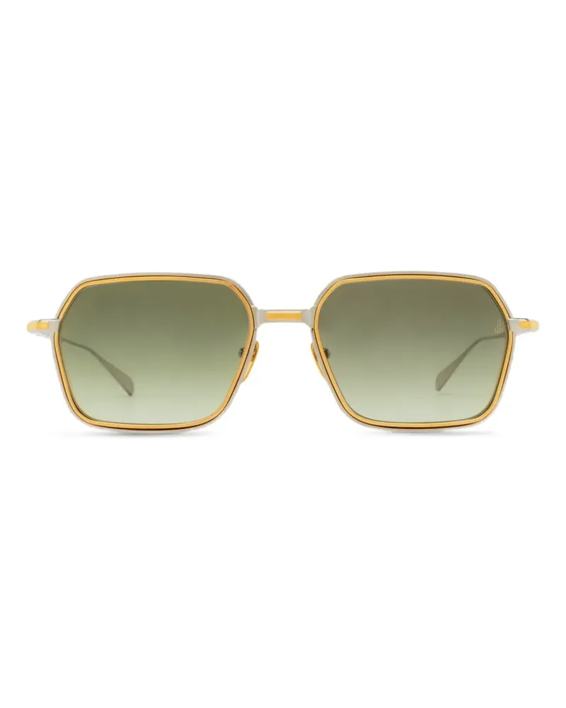 Jacques Marie Mage Geometrische Admiral Sonnenbrille - Silber Silber