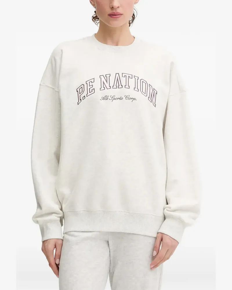 P.E. NATION Sweatshirt mit Logo - Grau Grau